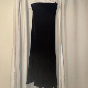 Abercrombie Giselle Strapless Pleat Release Midi Dress